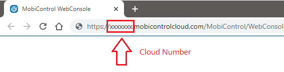 MobiControl Cloud Number Location
