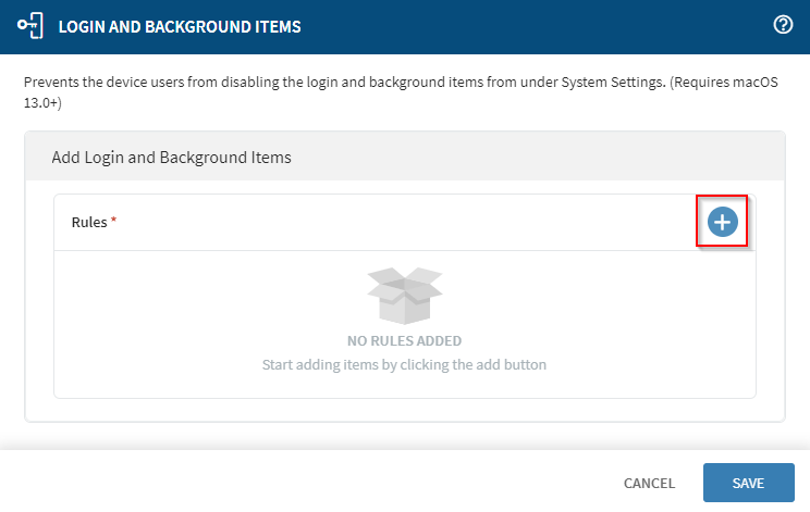 Add login and background item