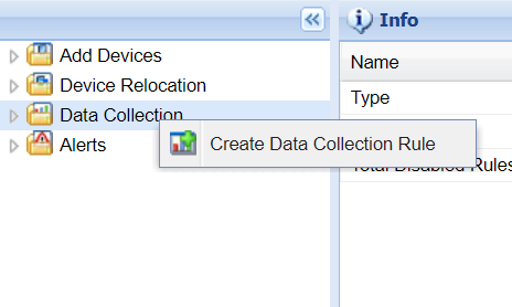 Create Data Collection Rule button