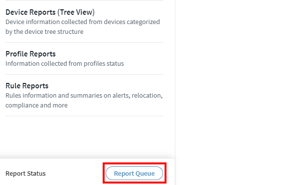 Report Queue button