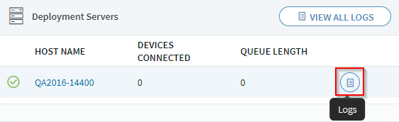 Deployment server logs1