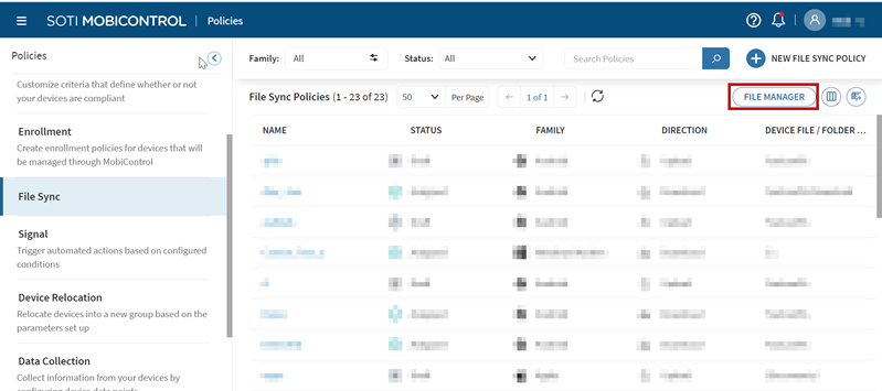 File Sync: File Manager