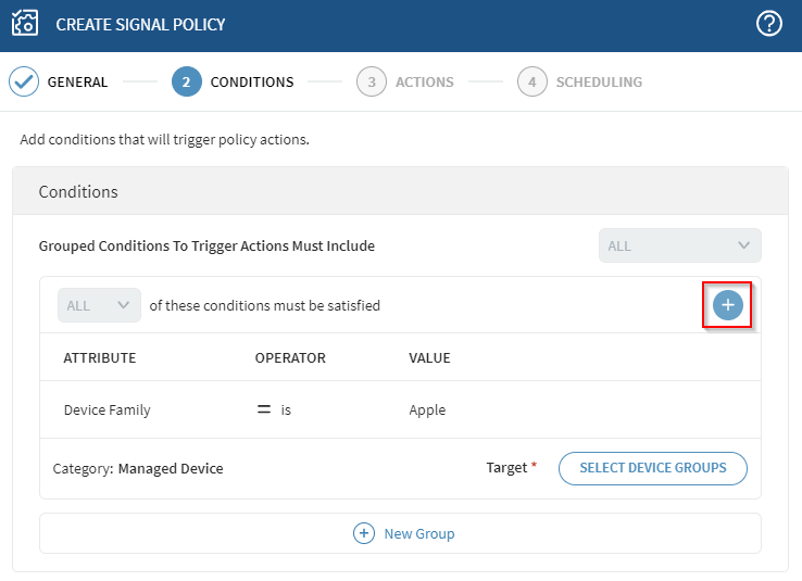 Webhook signal adding more conditions