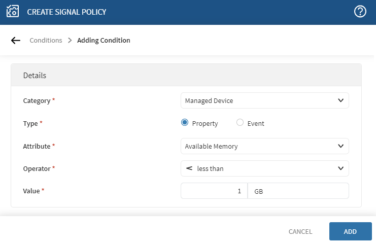 Webhook more signal condition details