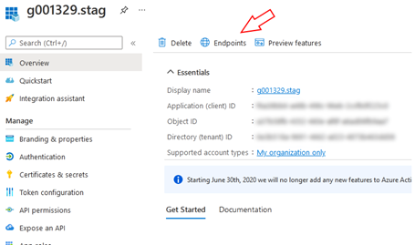Microsoft Entra ID onpremises MDM applications settings.