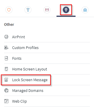 iOS lockscreen select compact