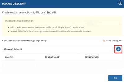 Adding a directory connection.