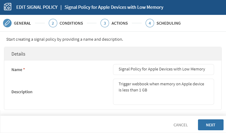 Webhooks signal general information