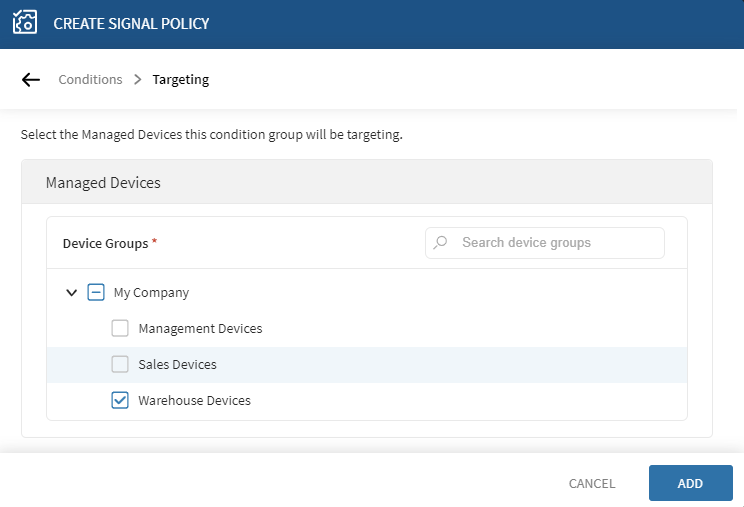 Webhooks signal target devices