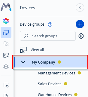Search field for specific groups