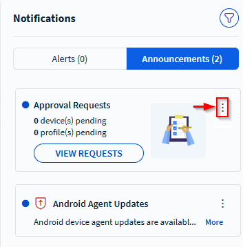 Notification panel ellipsis