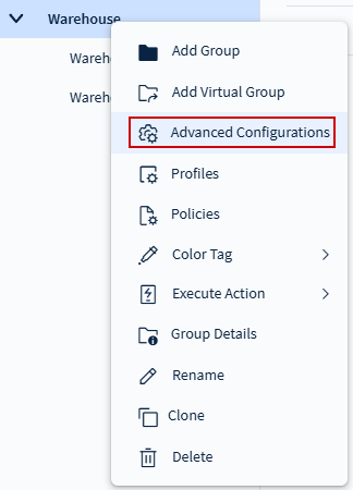 Configuring Advanced Settings