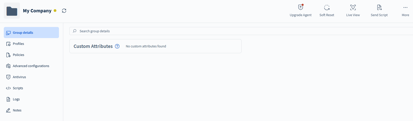 Group Information Window