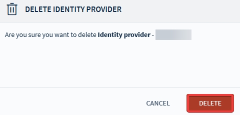 Confirming the deletion by selecting delete.
