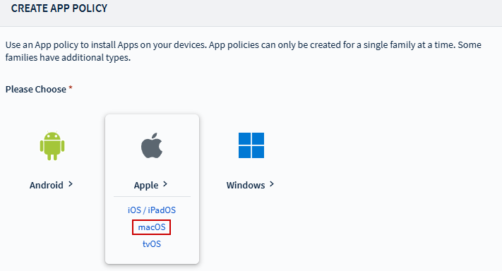 macOS App Policy