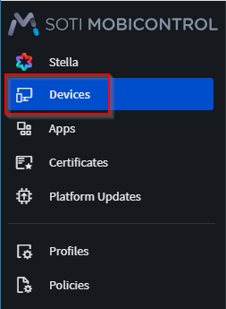 From the main menu select Devices