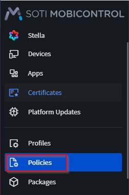 From the main menu select Devices