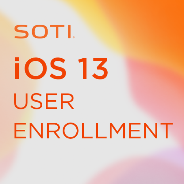 SOTI delivers User Enrollment support for iOS 13.1 with SOTI MobiControl 14.4.3 banner