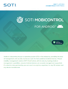 SOTI MobiControl for Android brochure
