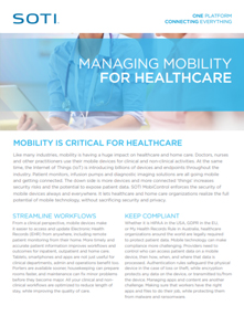 Managing Mobility for Healthcare Honeywell brochure