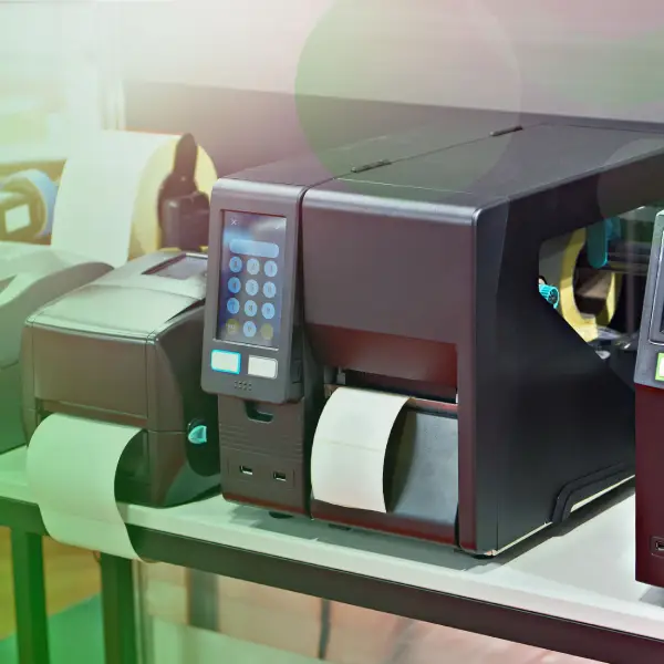 Printers on a desk