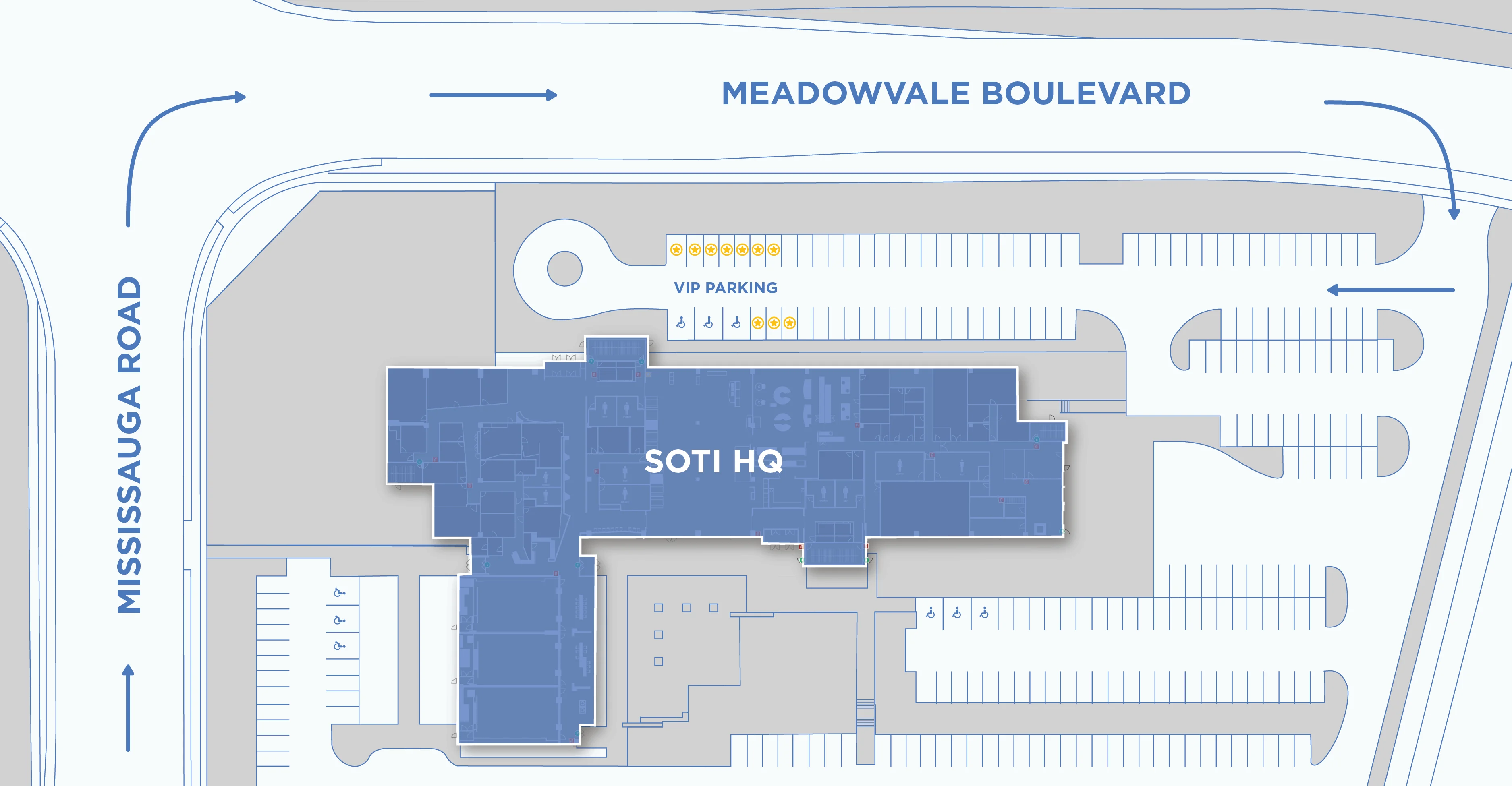 HQ Office Parking Map