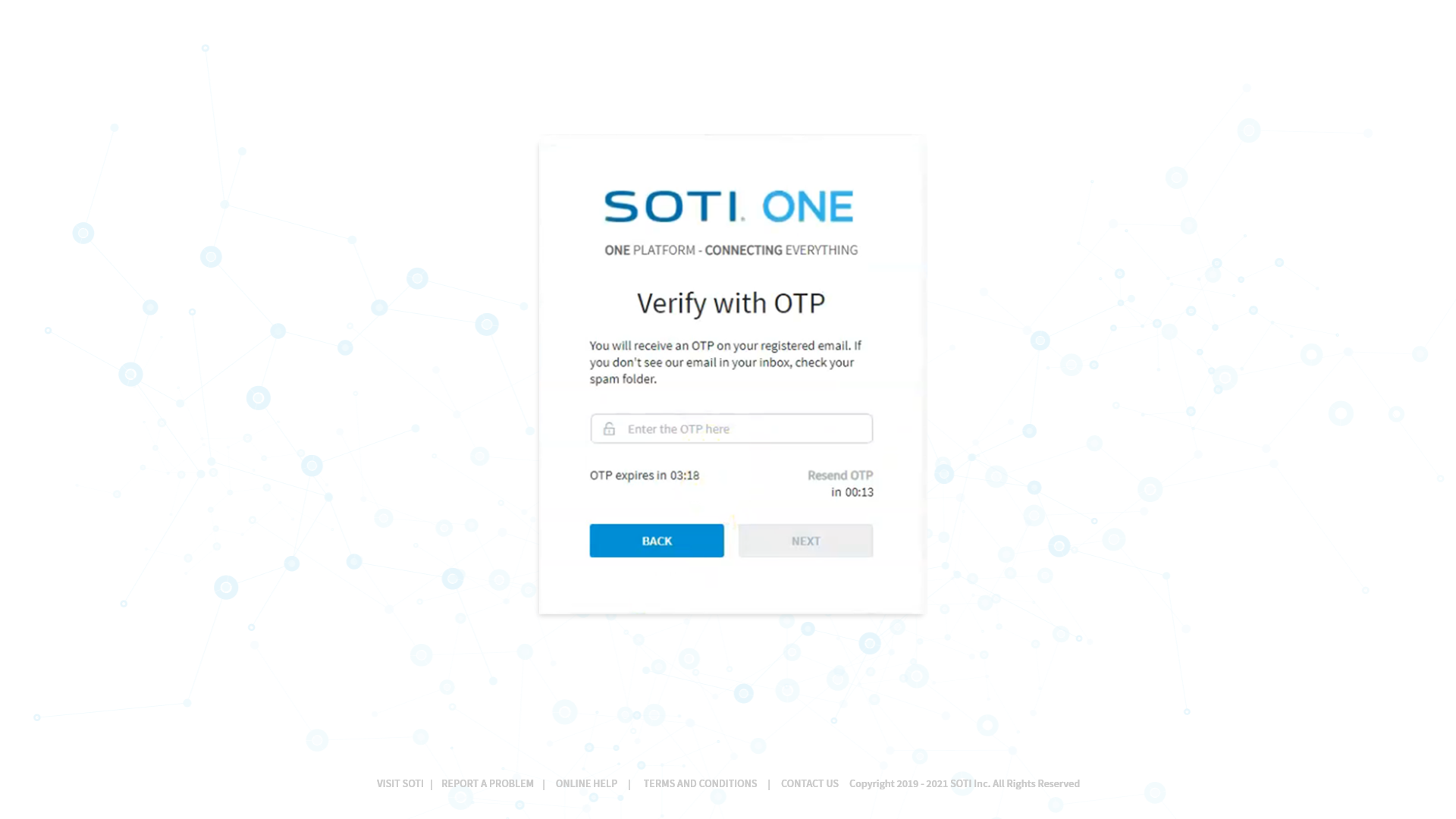 Verifying with one-time password (OTP) using SOTI Identity Multi-Factor Authentication (MFA)