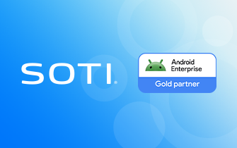 SOTI is a Gold partner in Google’s Android Enterprise Partner Program