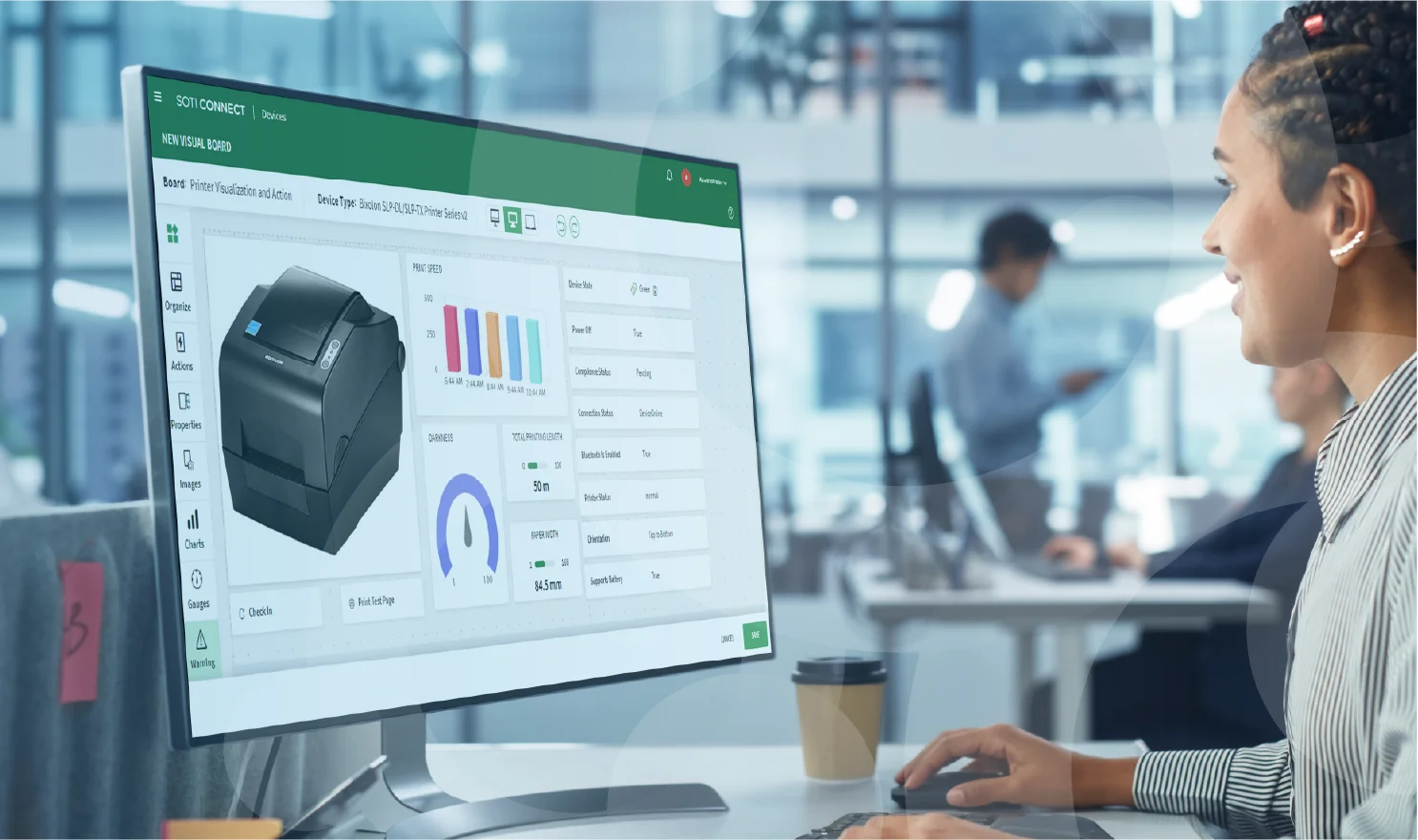 Printer Management Dashboard | Visualization in SOTI Connect