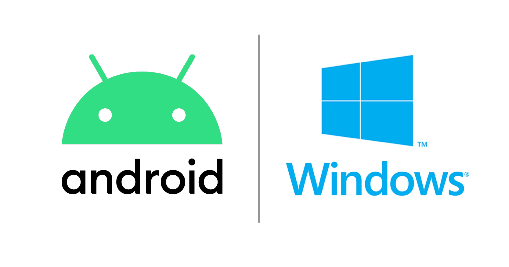 Android and Windows Icons for supported operating systems
