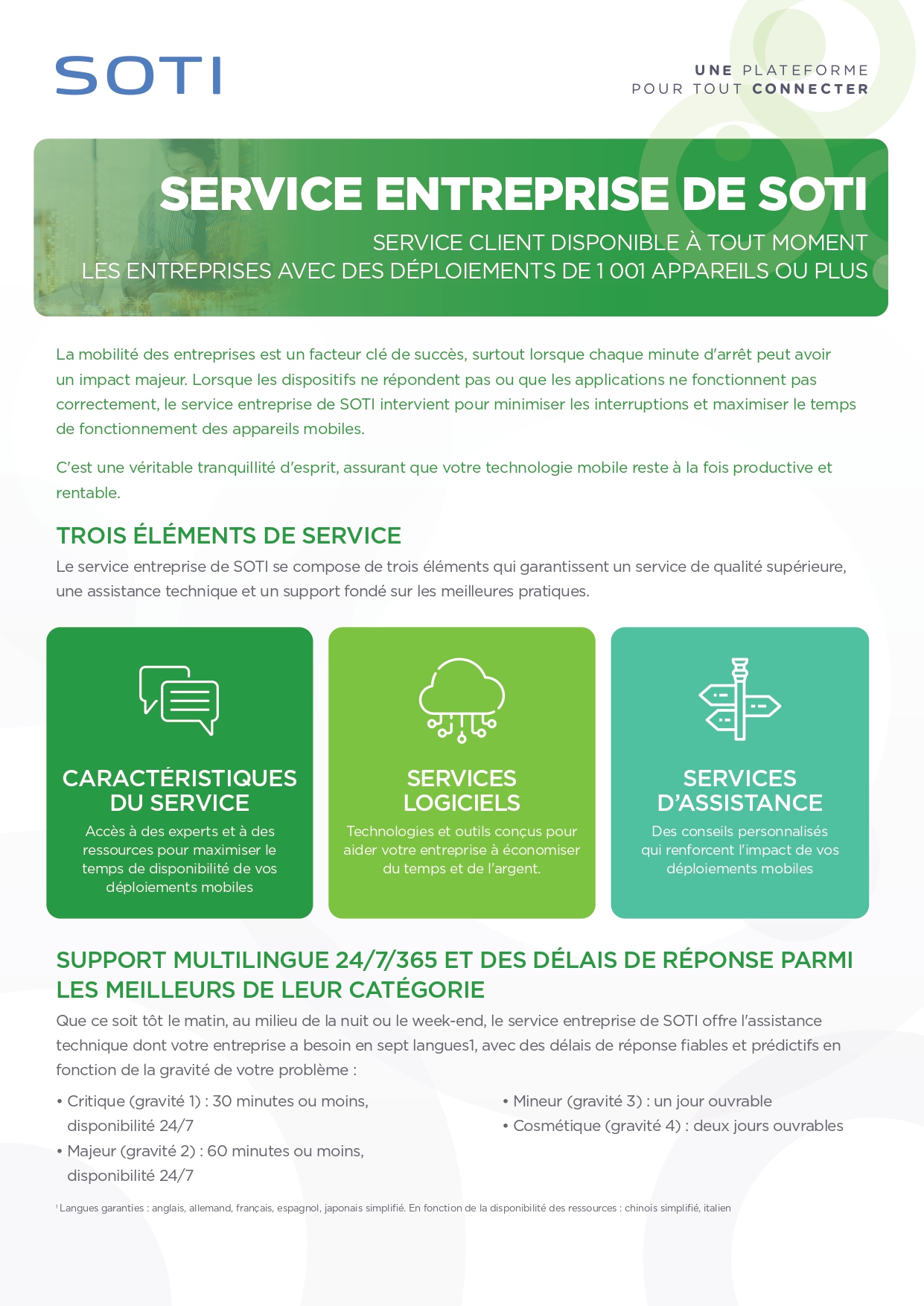 Download the SOTI Enterprise Service brochure