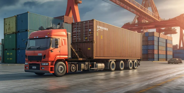 MDM の支援ソフトで運用機器を管理するコンテナステーション内の配送車