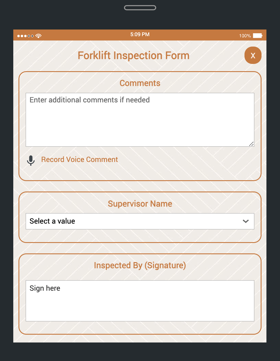 Forklift Inspection Form 2