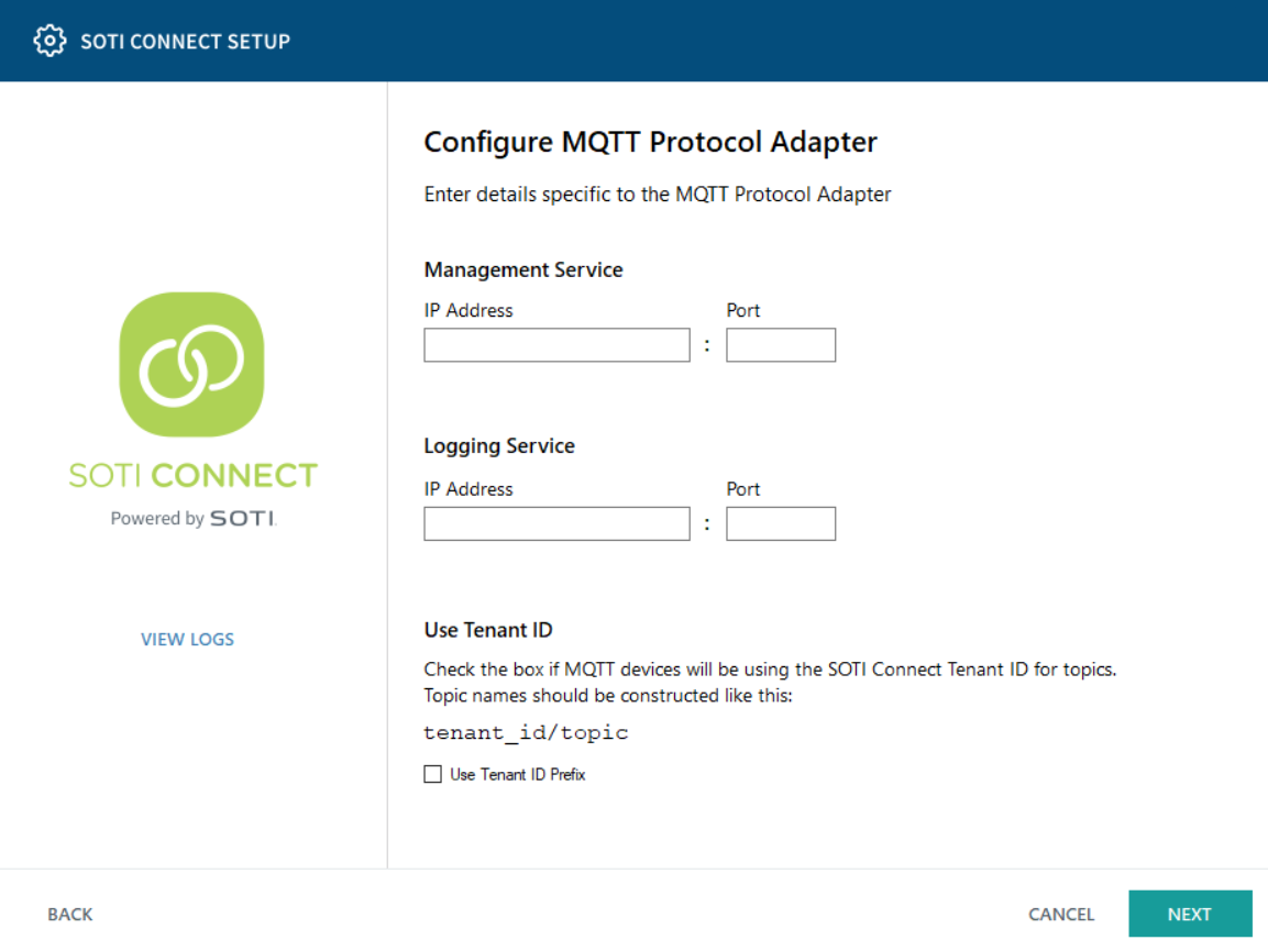 Configure MQTT Protocol Gateway