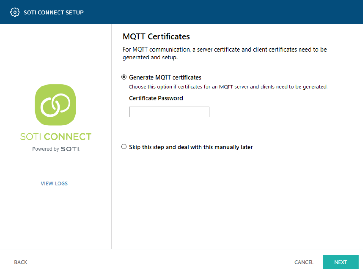 MQTT Certificates