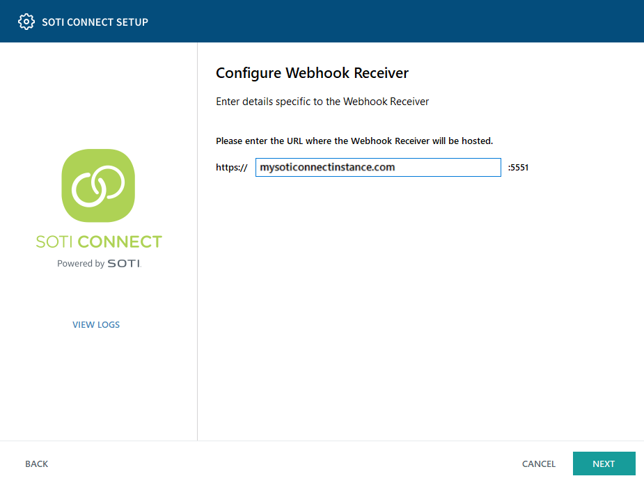 Configure Webhook Receiver