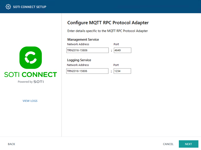 Configure MQTT RPC Protocol Adapter