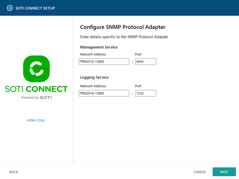 Configure SNMP Protocol Adapter