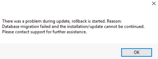 SOTI Connect upgrade error