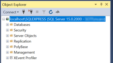 SQL Server instance appearing in Object Explorer list