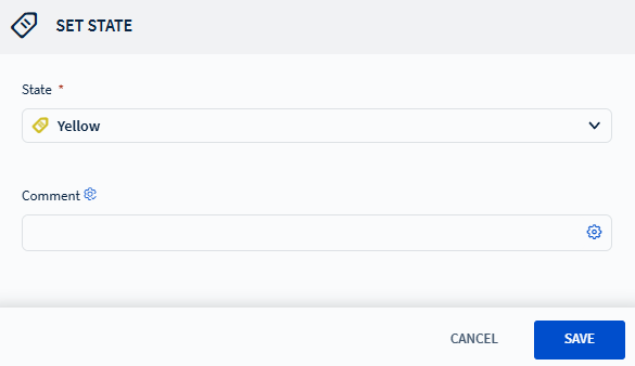 Setting device state to Yellow