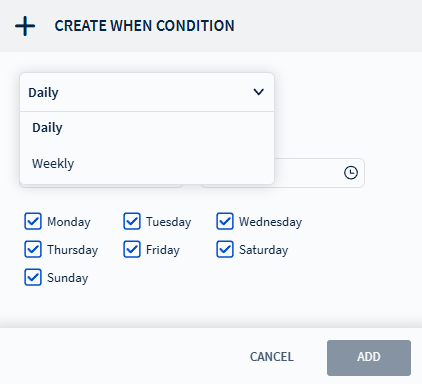 Adding a when statement