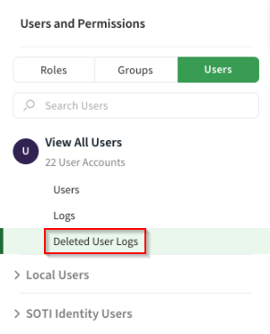 Audit logs deleted