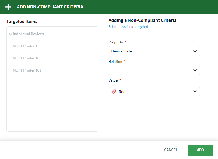 Compliance rule additional criteria