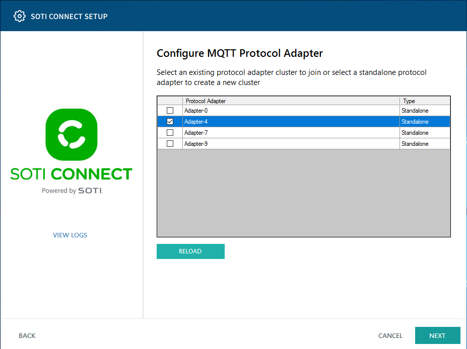 Select PA for Cluster