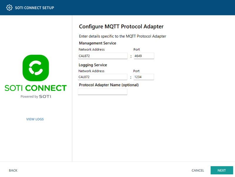 Configure MQTT Protocol Adapter