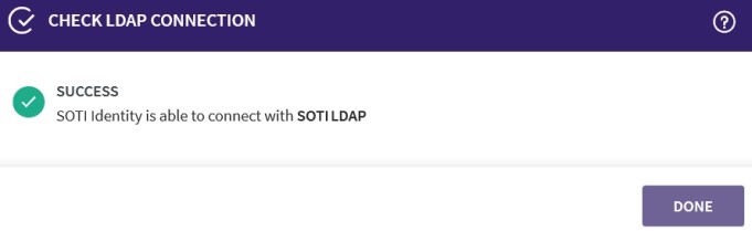 LDAP Connection Status