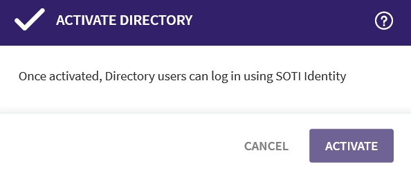 Activate LDAP or IdP Connection