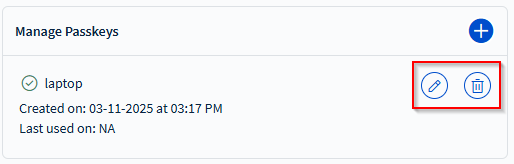 Managing passkey connections.