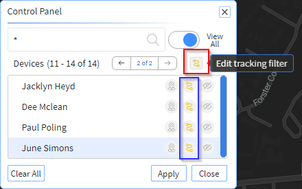 Global tracking enabled